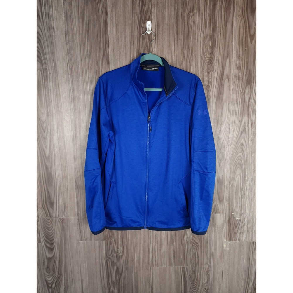 Under Armour ColdGear Reactor 1/2 Zip Up Lined Quilted Active Mens Size Medium